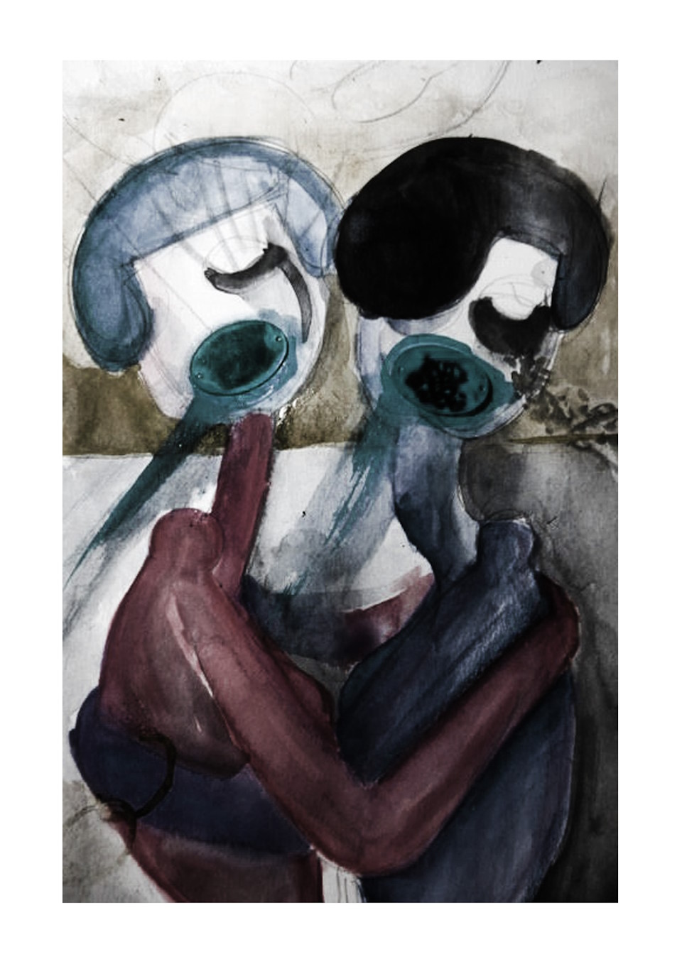 SISTERS <br>(watercolors)
